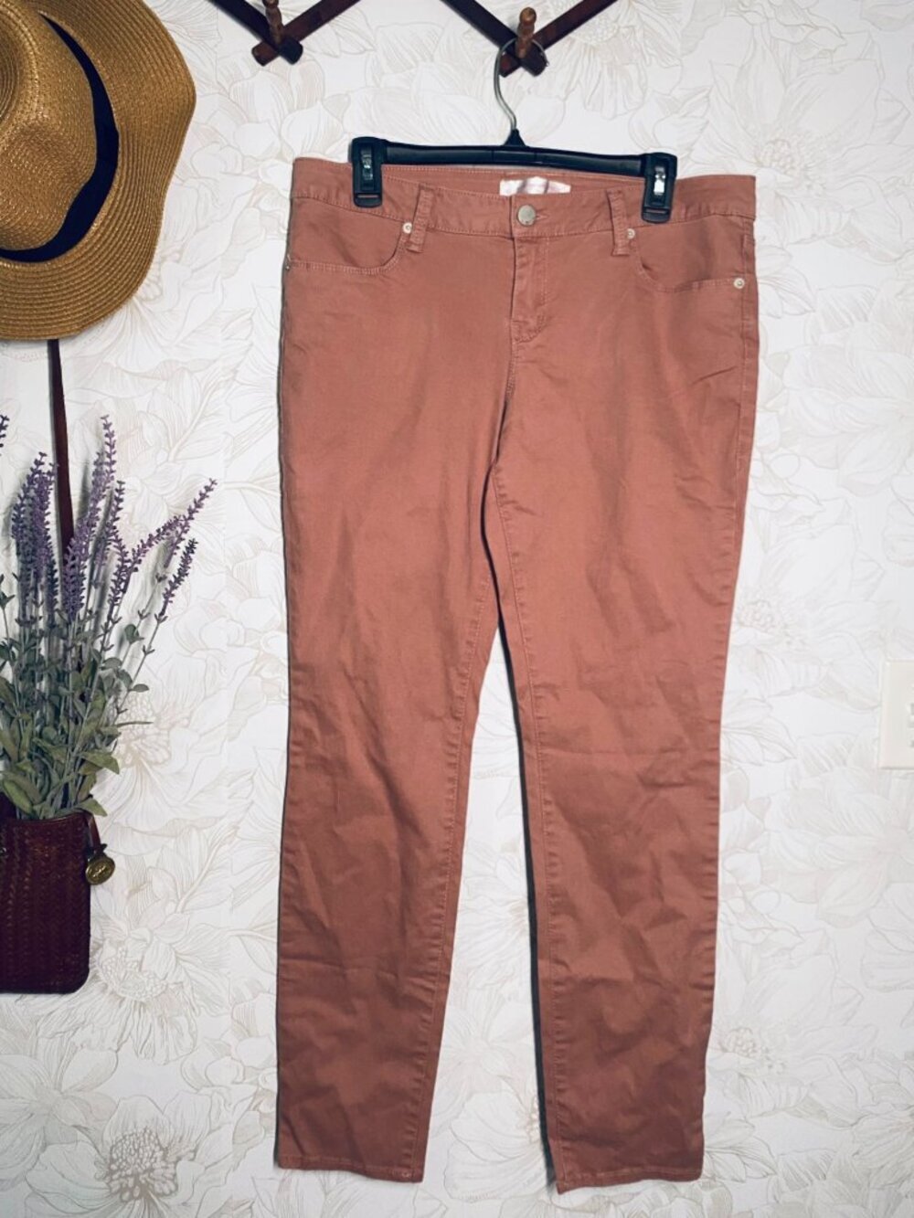 No Boundaries Blush Skinny Pants Size 13 Stretch Cotton Blend Womens Casual Deni